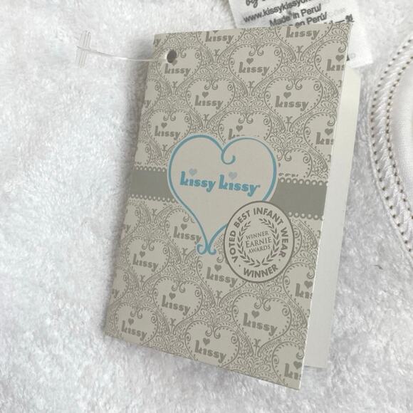 NEW KISSY KISSY Noah's Ark Boys Girls Unisex 100% Pima Cotton Bib One Size O/S - Picture 8 of 9